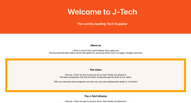 landing page one